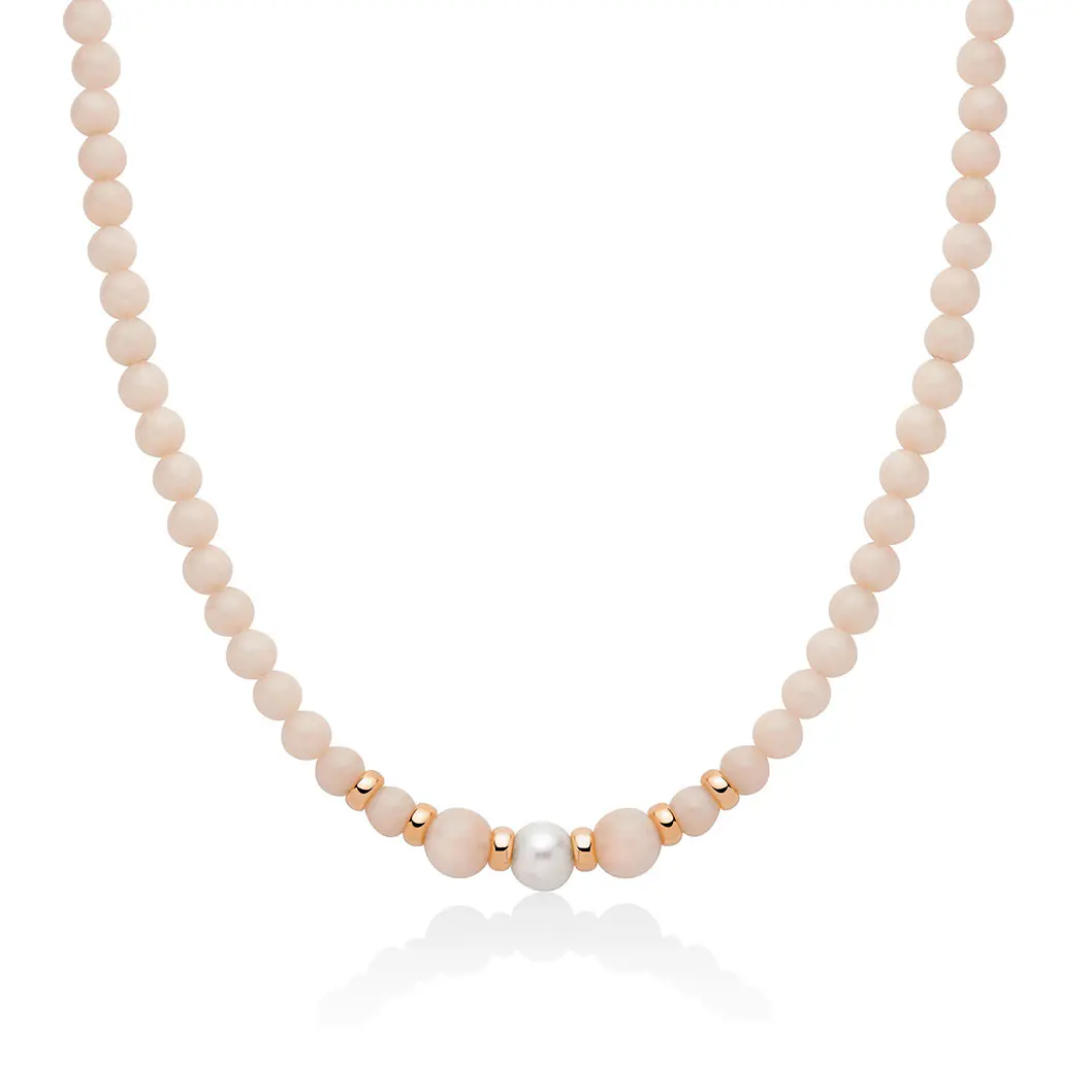 Collana donna Miluna in argento, giada e perle PCL6563