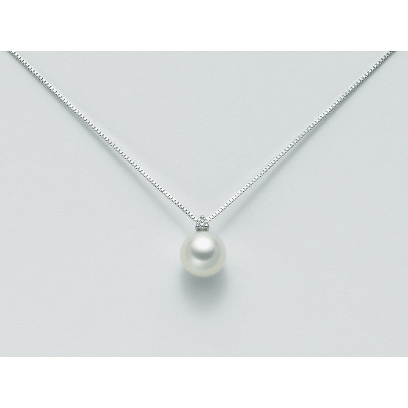 Collana donna Nimei in oro bianco, diamante e perla PCY775BN-003