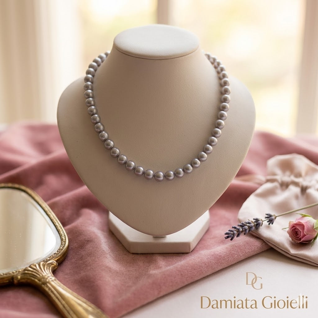 Collana filo di perle donna Nimei in oro giallo PTG65739