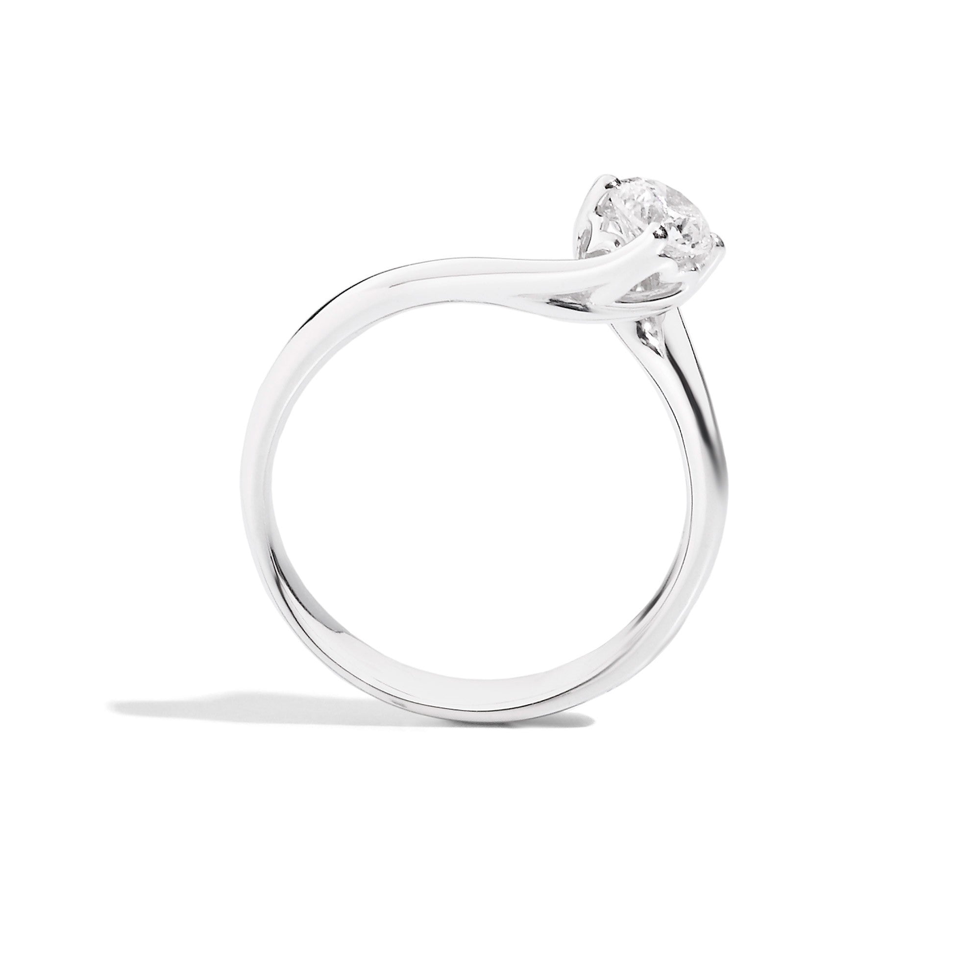 Anello solitario donna Recarlo in oro bianco e diamante R01SO195/031-14