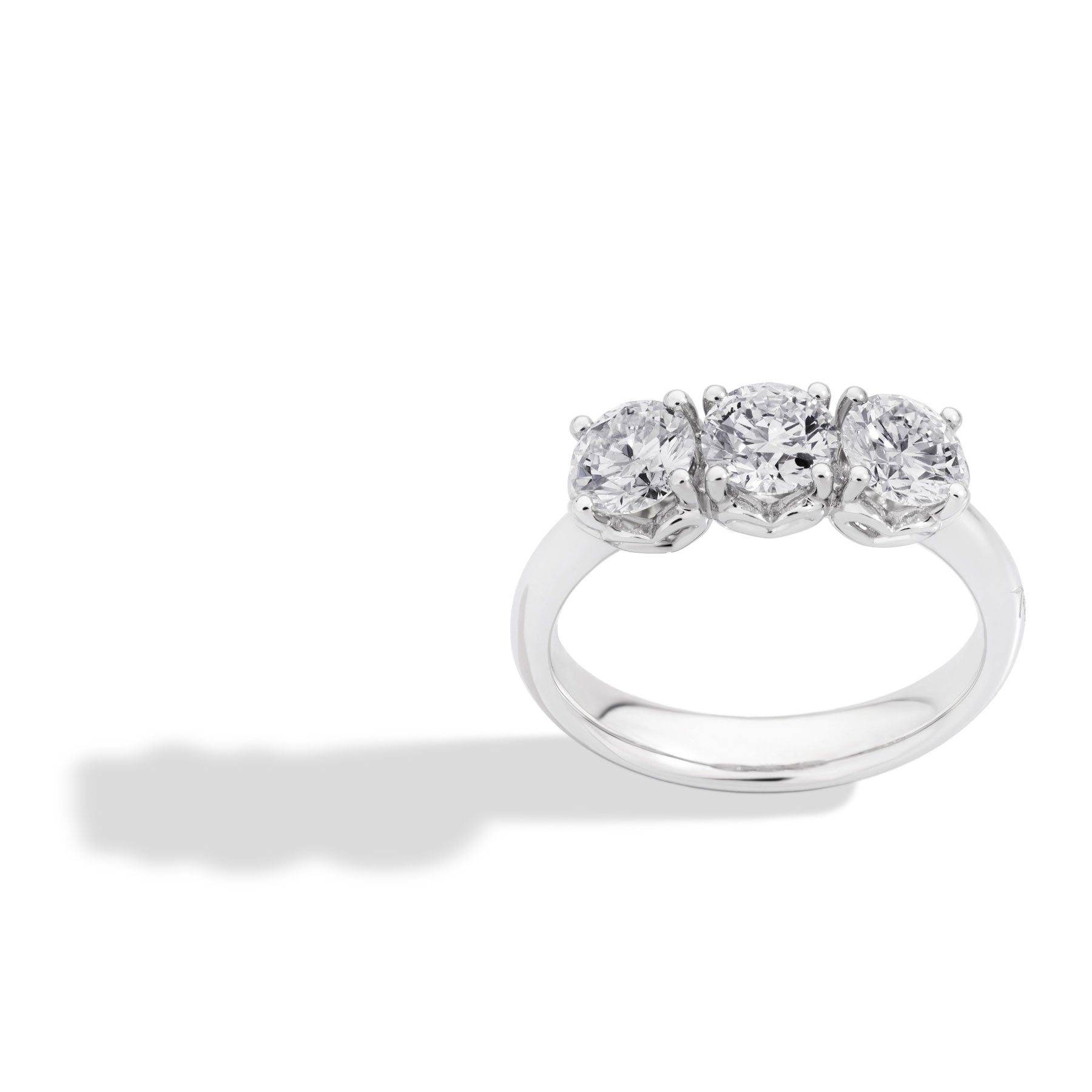 Anello trilogy donna Recarlo in oro bianco con diamanti R01TY001/015-12