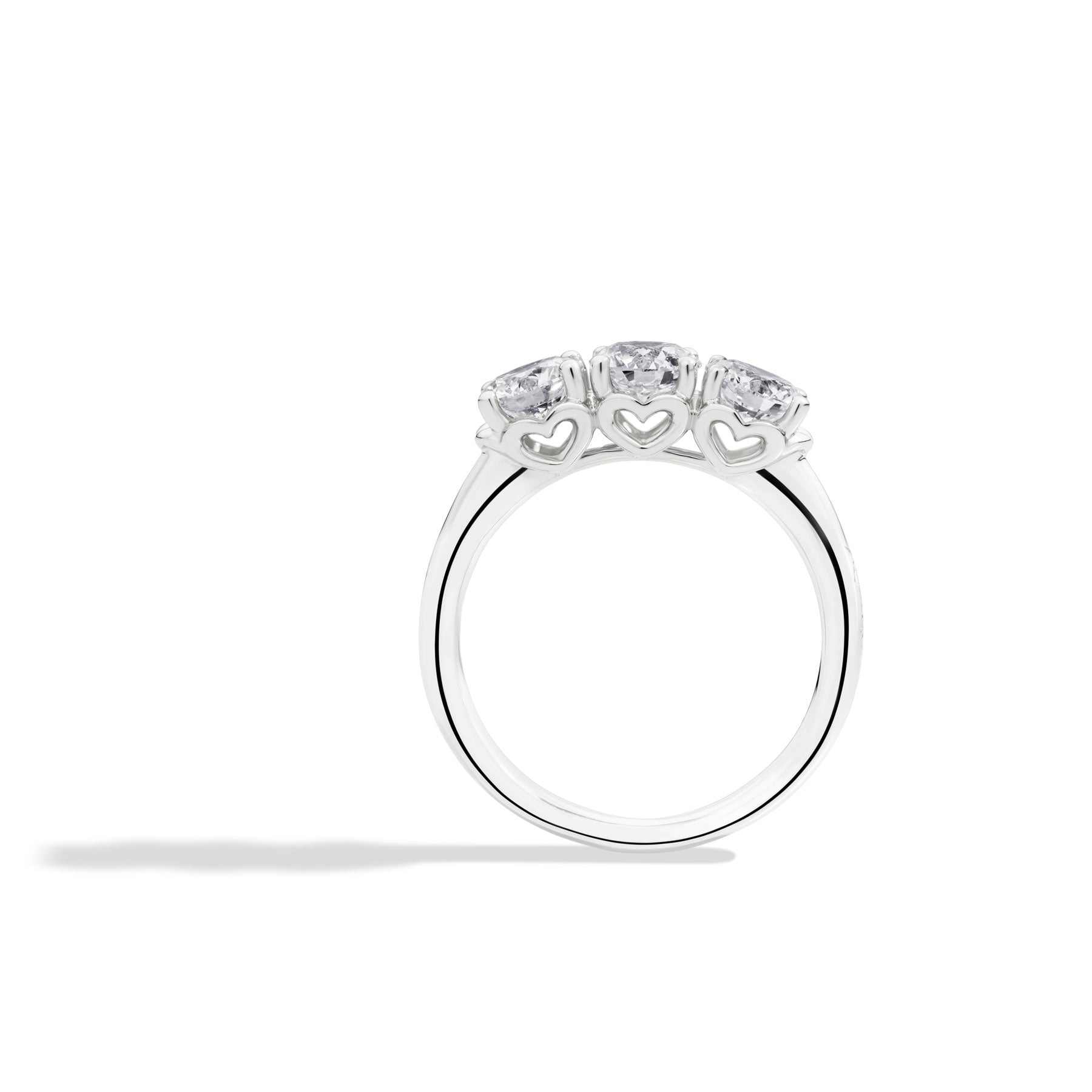 Anello trilogy donna Recarlo in oro bianco con diamanti R01TY001/015-12