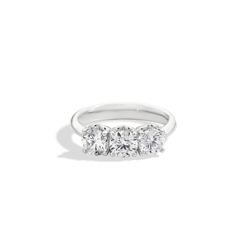 Anello trilogy donna Recarlo in oro bianco con diamanti R01TY001/015-12