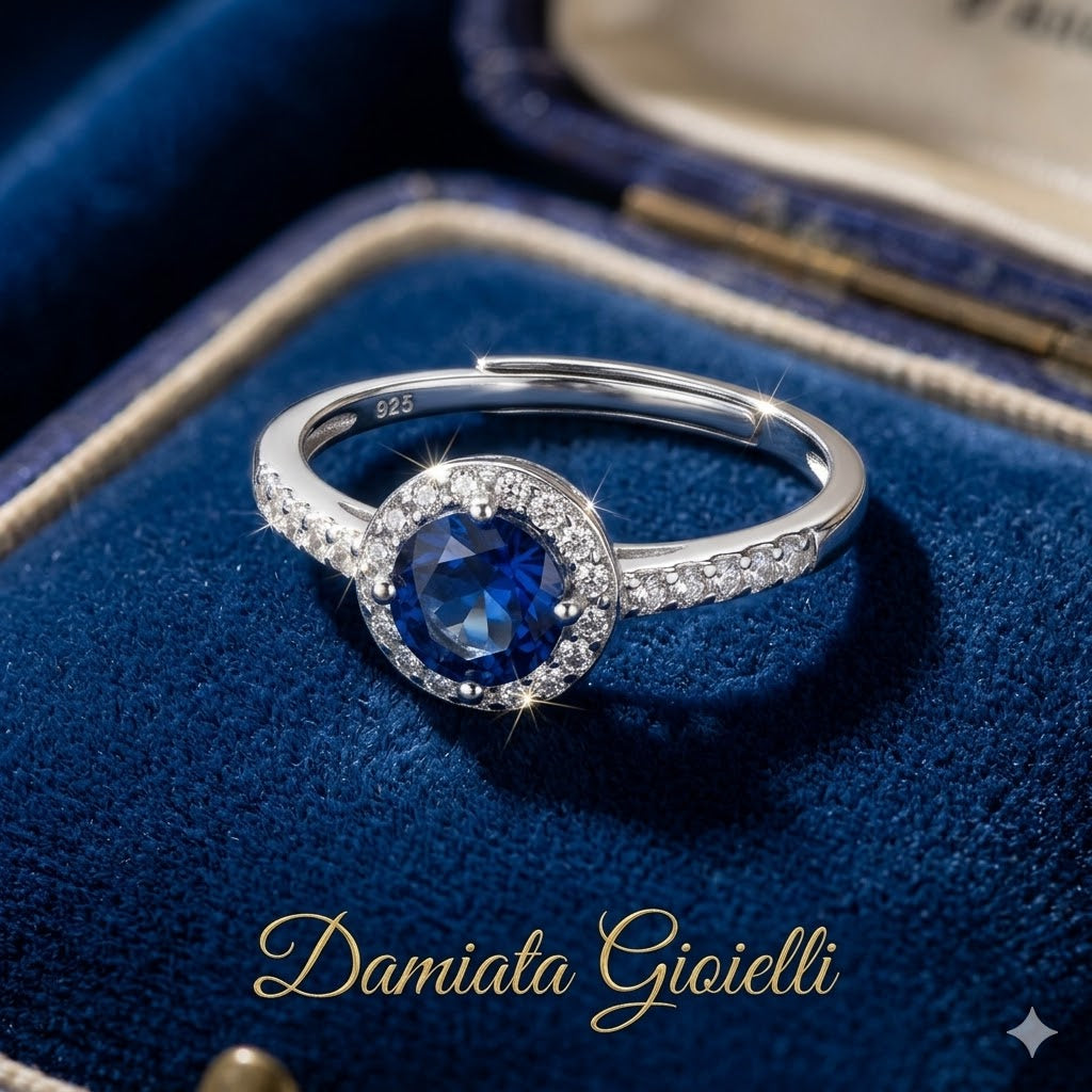 Anello solitario donna Urania Preziosi in argento e zirconi R1004ZF