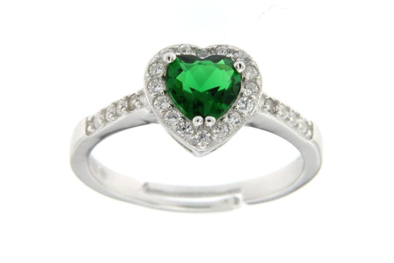 Anello cuore donna Urania Preziosi in argento e zirconi R1005SM