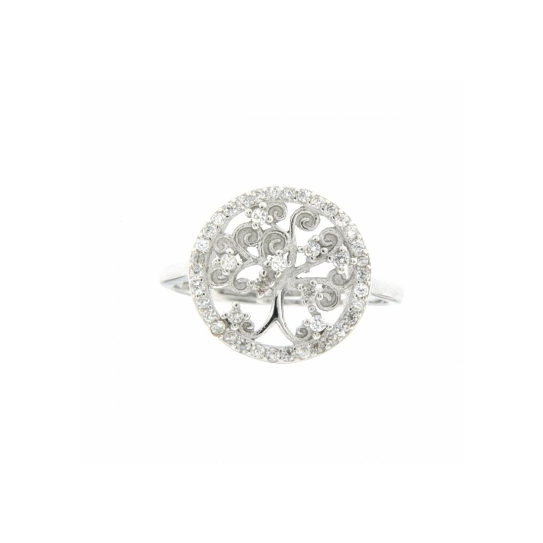 Anello albero della vita donna Urania Preziosi in argento e zirconi R1153