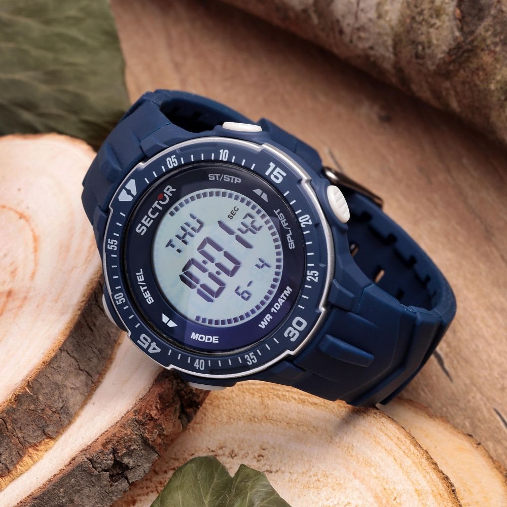 Orologio multifunzione uomo Sector No Limits in silicone blu R3251280002