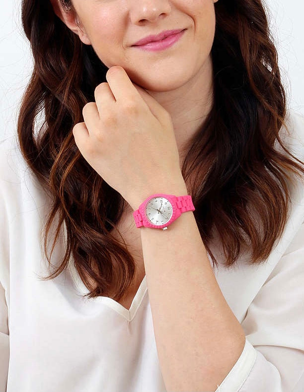Orologio solo tempo donna Sector No Limits in silicone rosa R3251549503