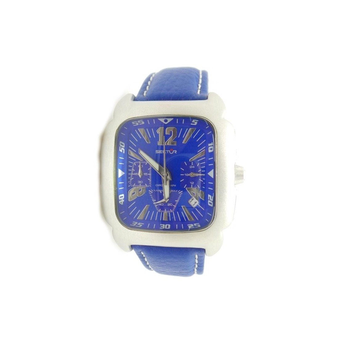 Orologio cronografo uomo Sector No Limits in alluminio e pelle blu R3251965035
