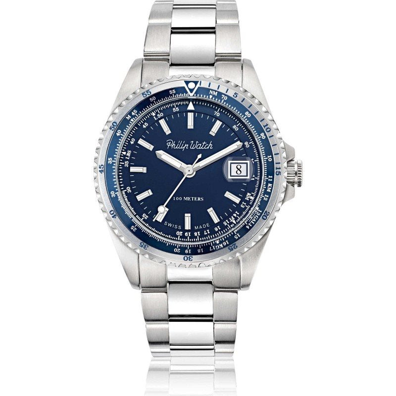 Orologio solo tempo uomo Philip Watch collezione Caribbean in acciaio R8253107003