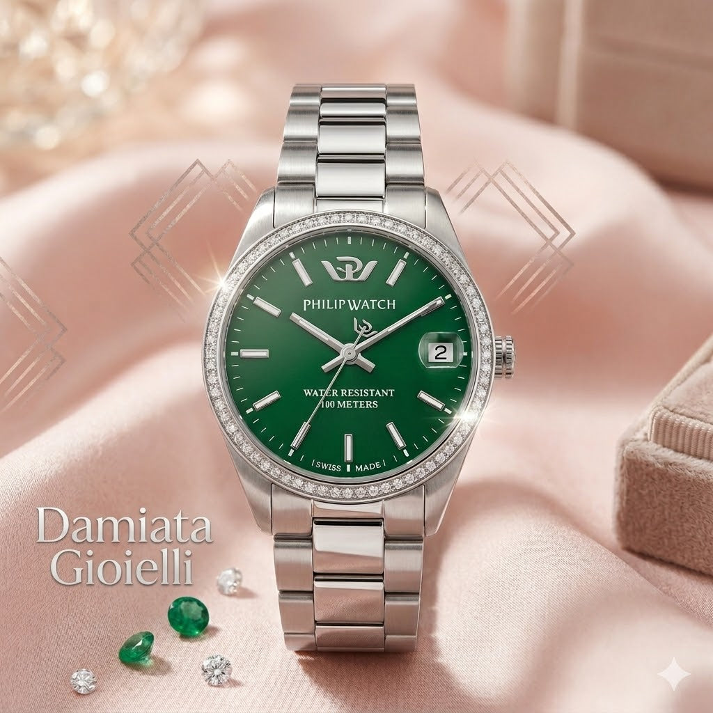 Orologio solo tempo donna Philip Watch collezione Caribe in acciaio R8253597647