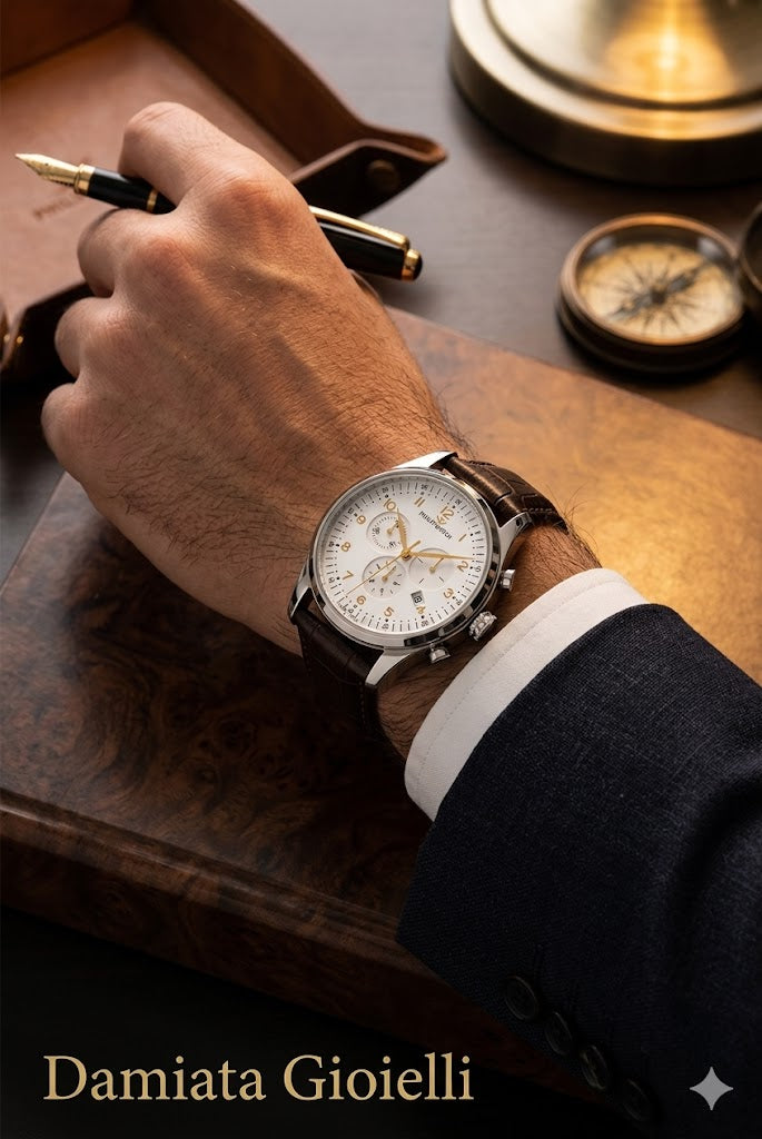 Orologio cronografo uomo  Philip Watch in acciaio e pelle R8271941325