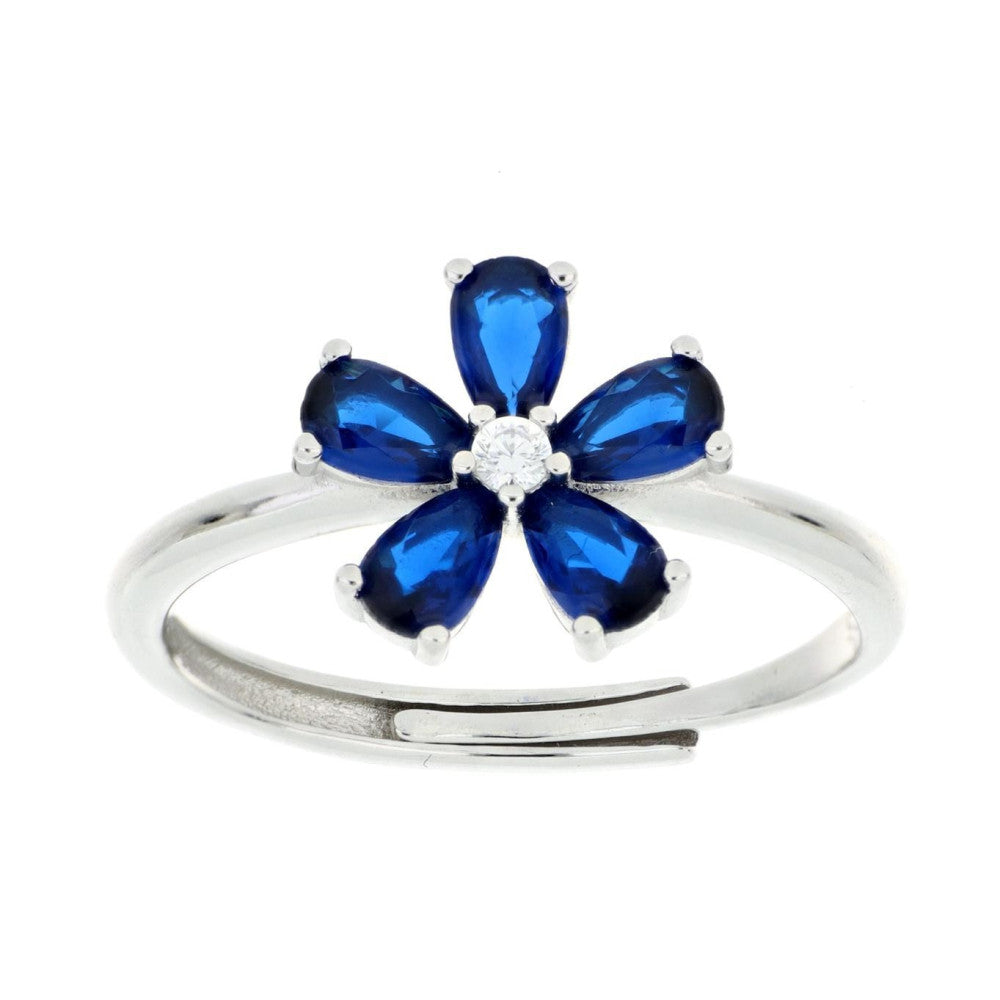 Anello fiore donna Urania Preziosi in argento e zirconi RSI1001ZF