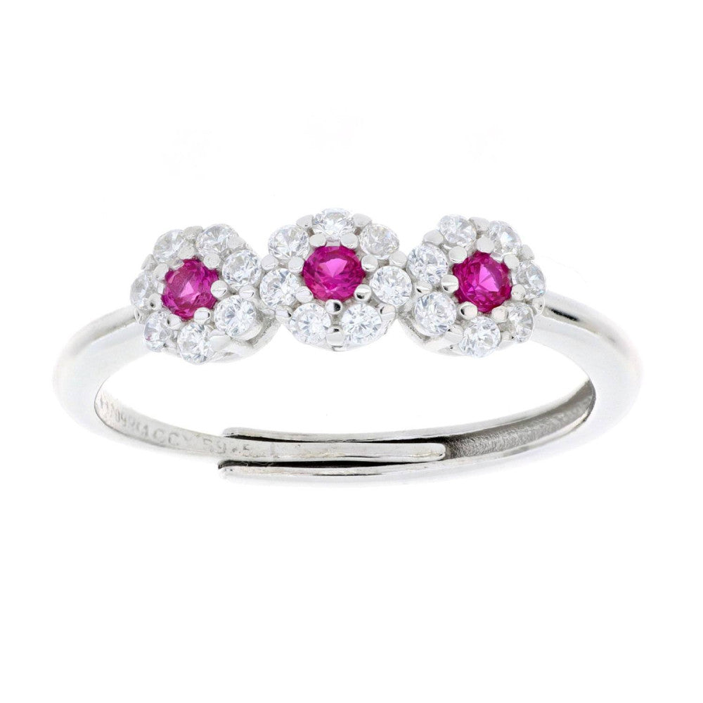 Anello trilogy donna Urania Preziosi in argento e zirconi RSI4001RB
