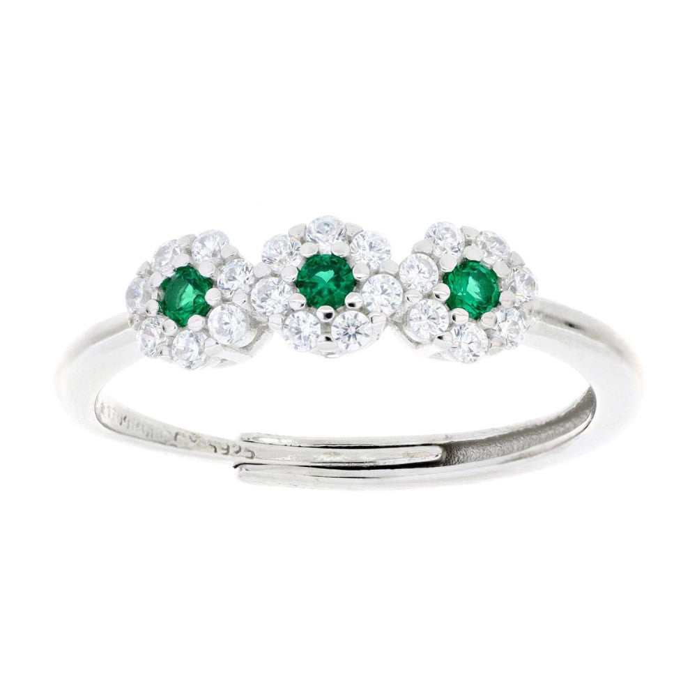 Anello trilogy donna Urania Preziosi in argento e zirconi RSI4001SM