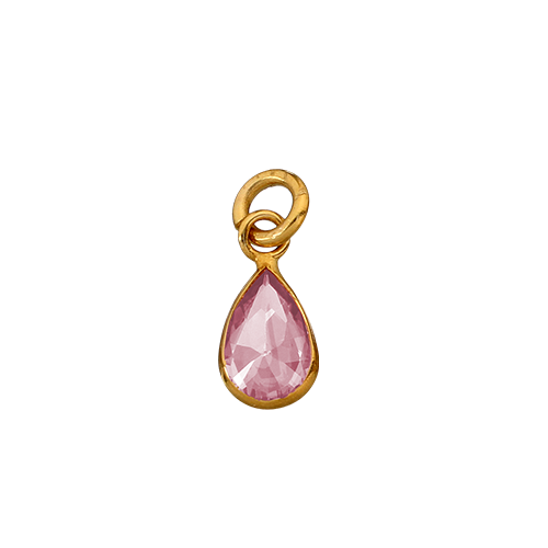 Charm donna Dodo Mariani in oro giallo e zircone rosa RU202RA