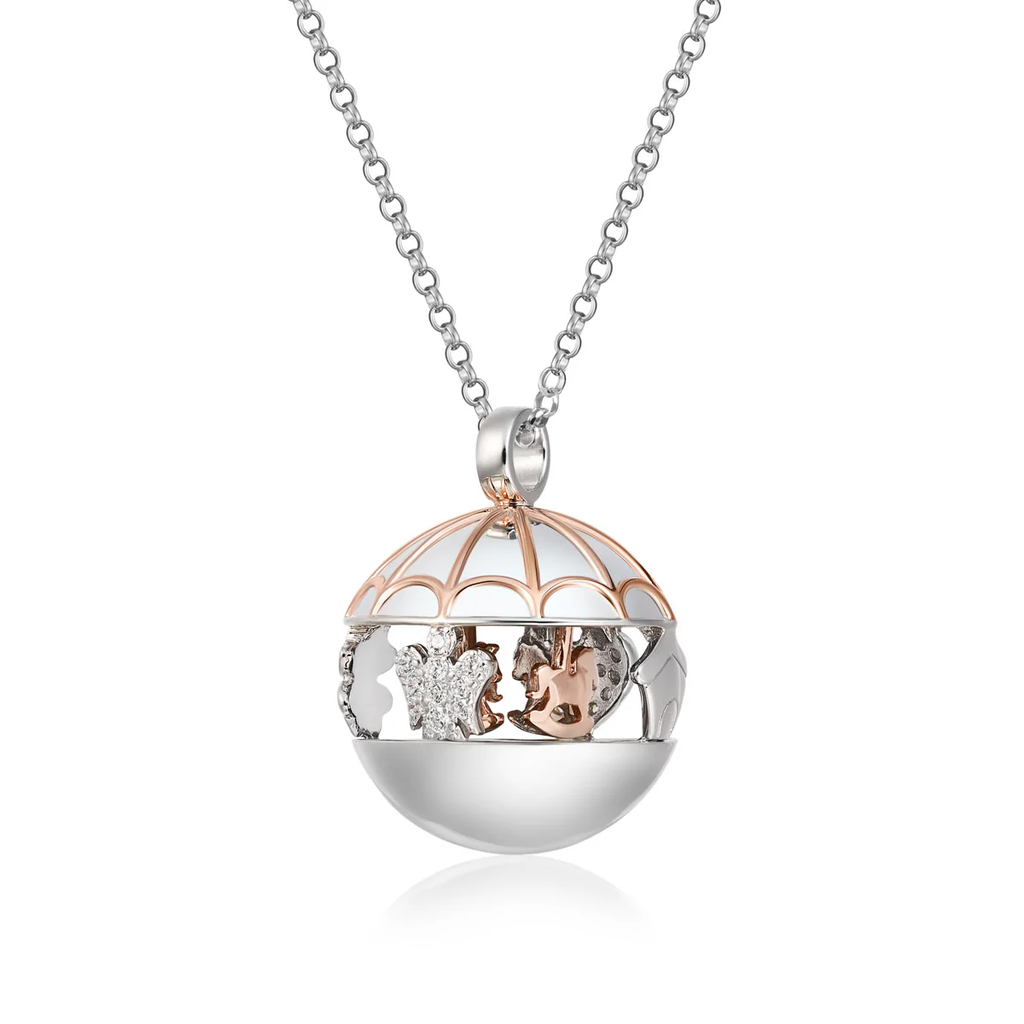 Collana chiama angeli donna Roberto Giannotti in argento e zirconi SFA159