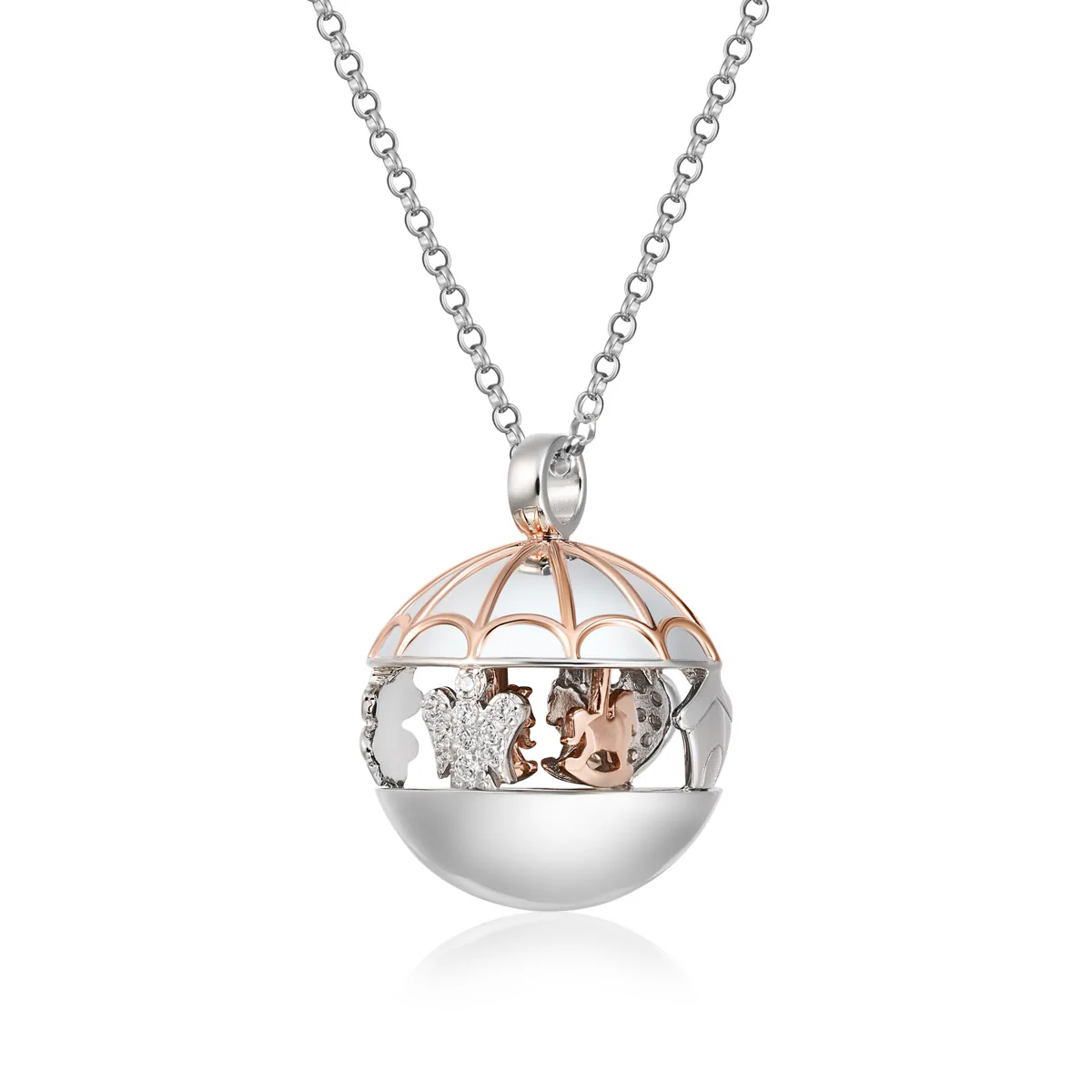 Collana chiama angeli donna Roberto Giannotti in argento e zirconi SFA159