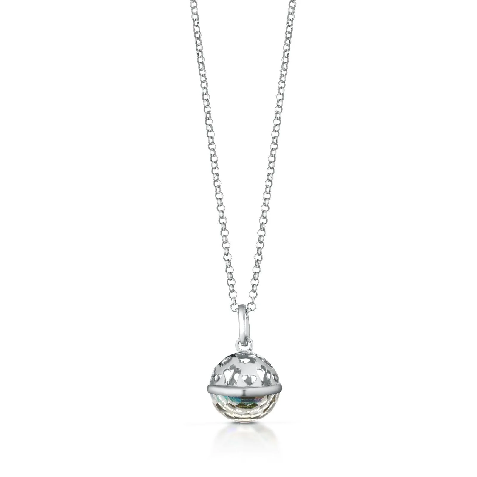 Collana chiama angeli donna Roberto Giannotti in argento e cristallo SFA200G
