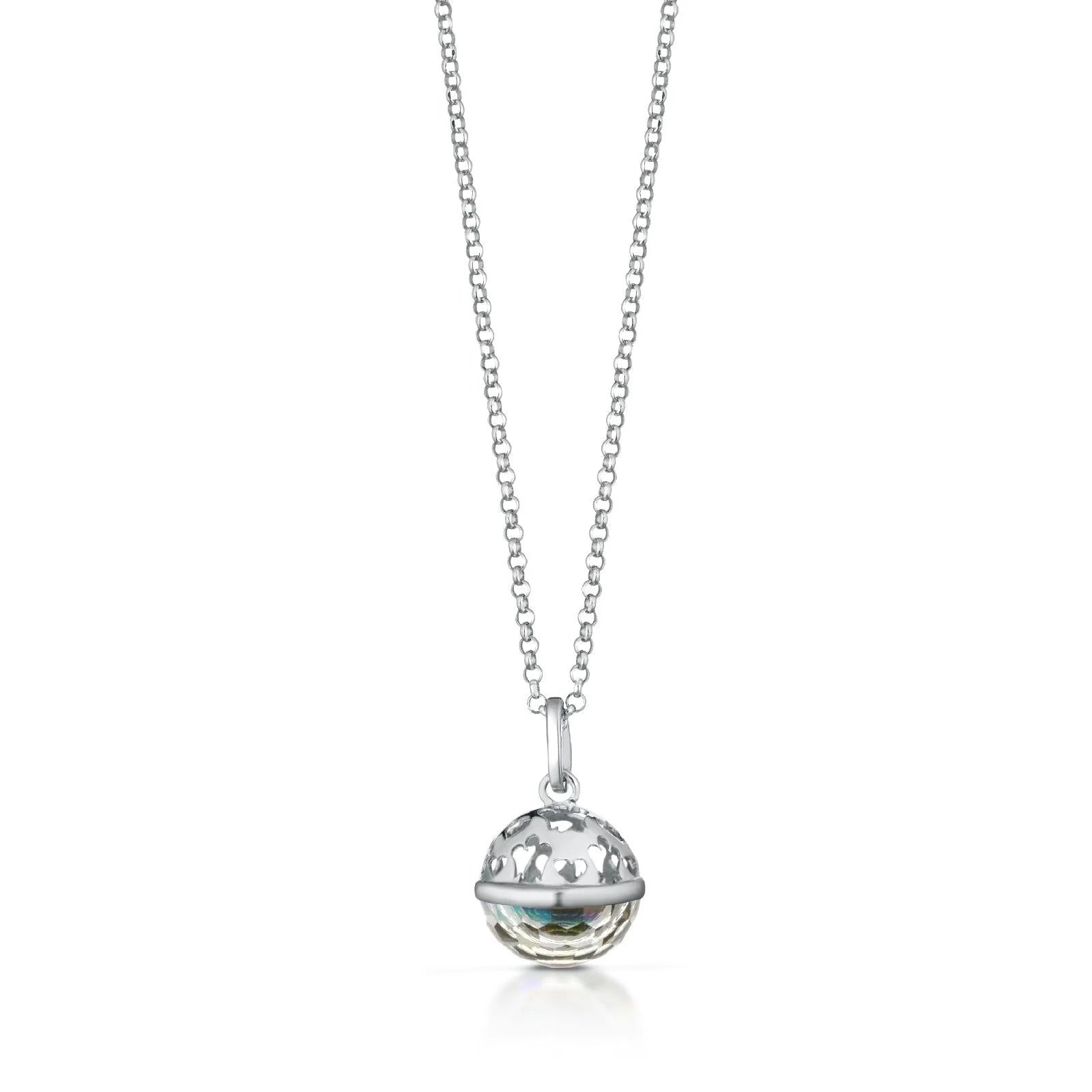 Collana chiama angeli donna Roberto Giannotti in argento e cristallo SFA200G