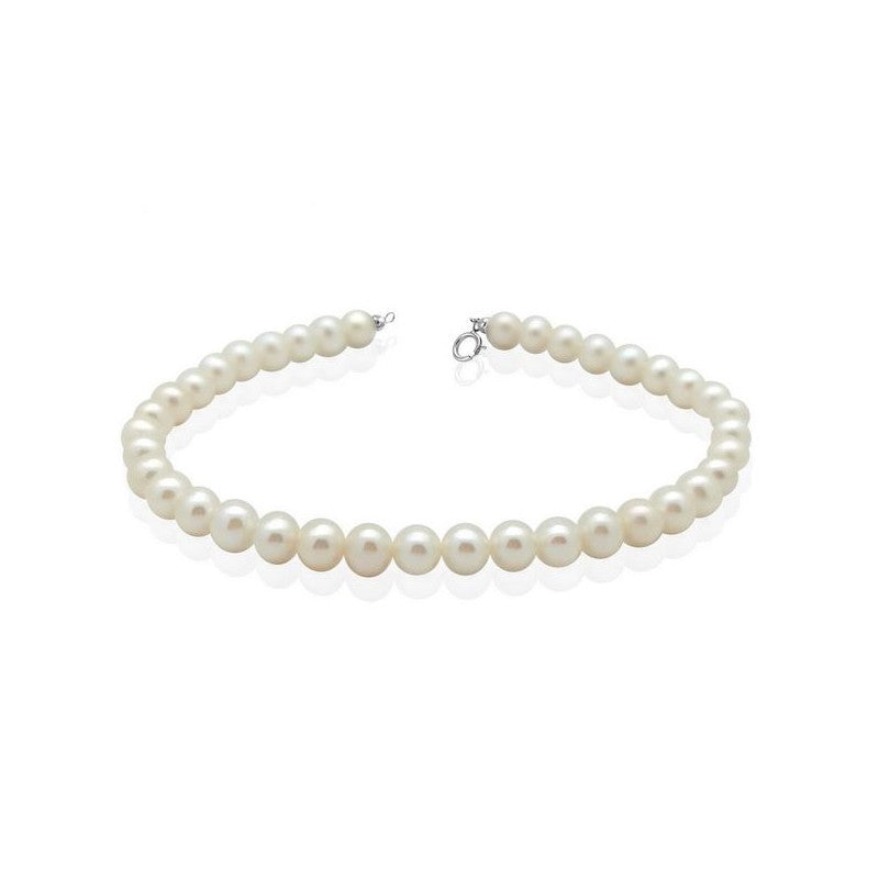 Bracciale filo di perle donna Orelù Gioielli in oro bianco ref. SZCX
