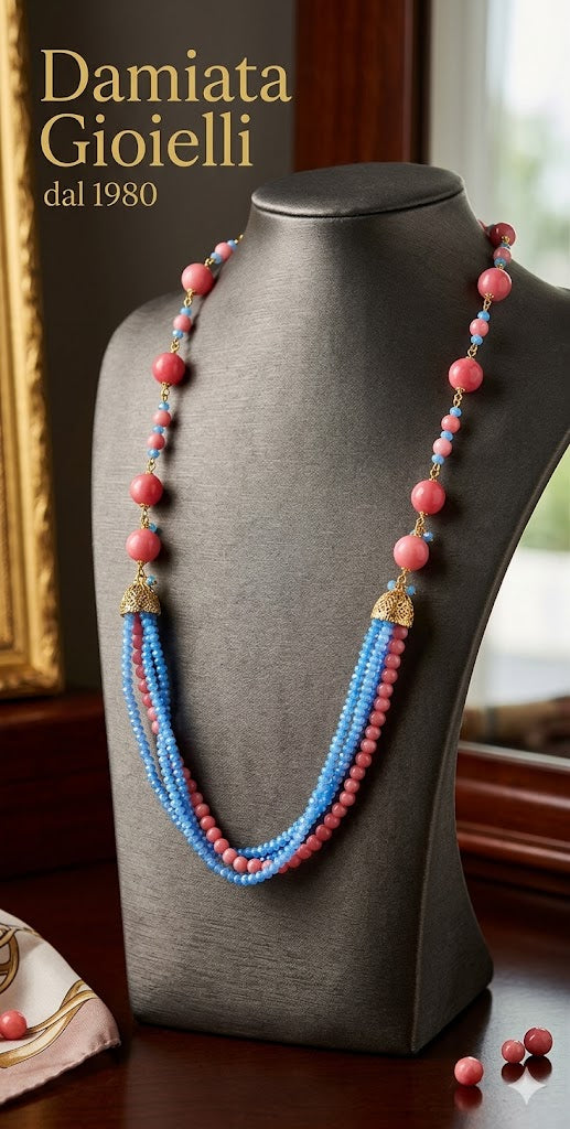 Collana donna Morfea Gioielli in ottone e quarzi ref. CL0001RB