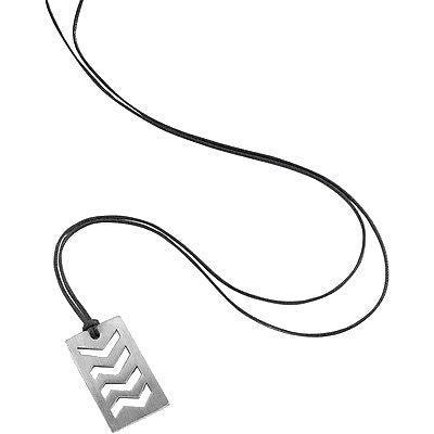 Pendente Breil Tribe donna collezione "MY MARK" in acciaio e cordoncino TJ0151