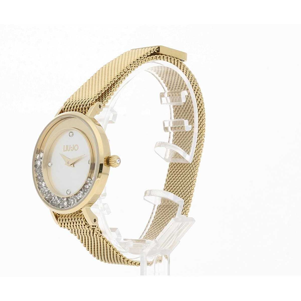 Orologio solo tempo donna Liu Jo in acciaio dorato e zirconi TLJ1692