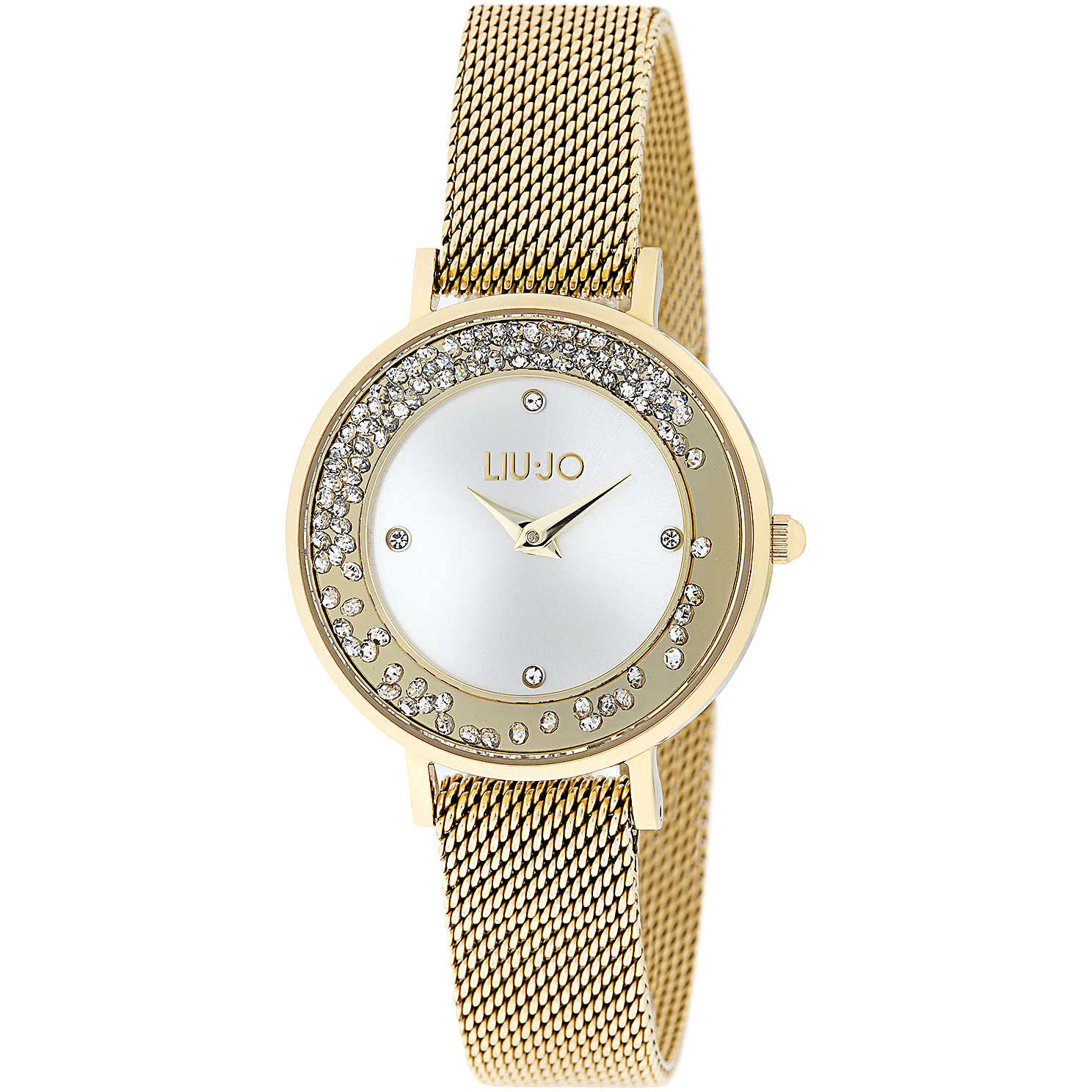 Orologio solo tempo donna Liu Jo in acciaio dorato e zirconi TLJ1692