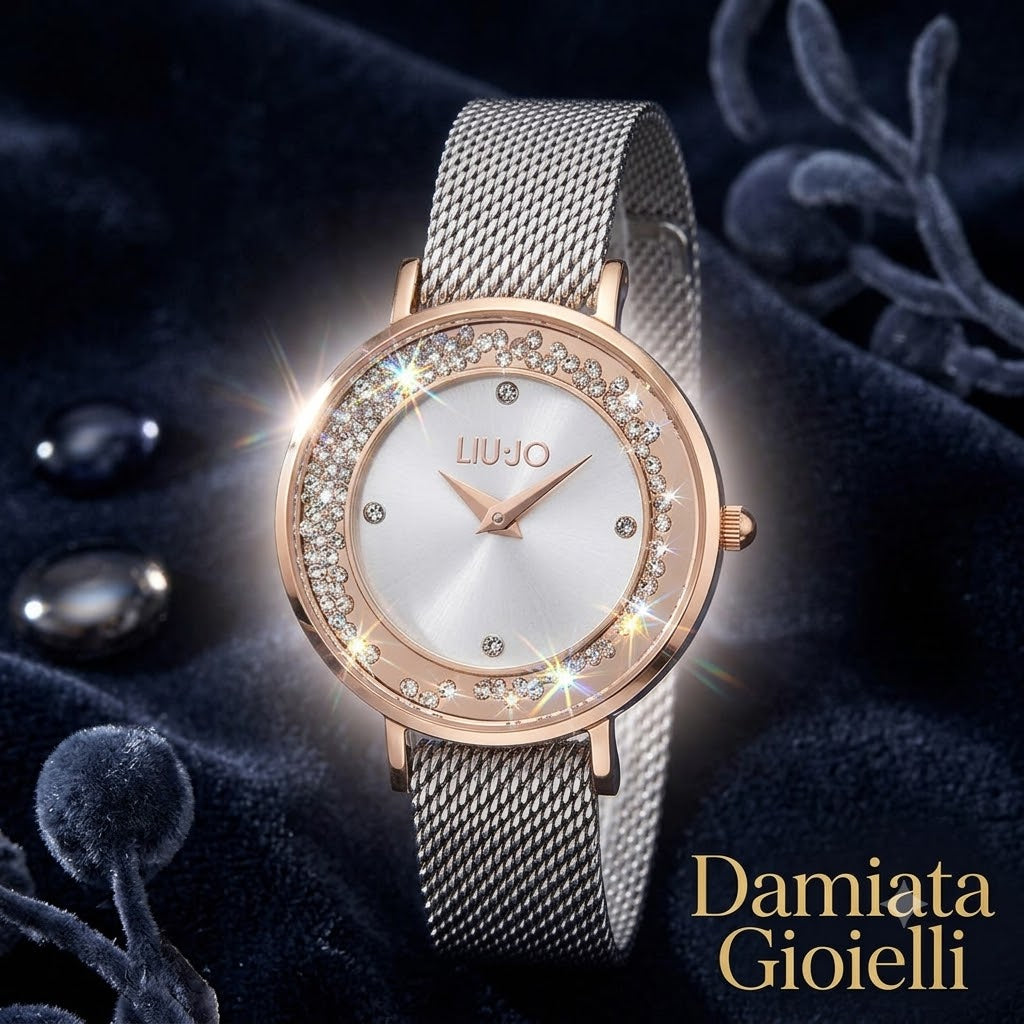 Orologio solo tempo donna Liu Jo in acciaio bicolore e zirconi TLJ1695