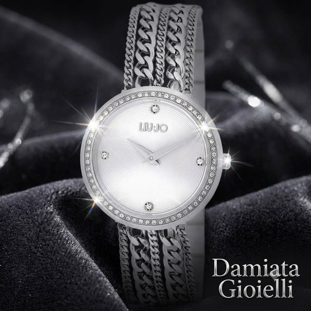 Orologio solo tempo donna Liu Jo in acciaio e zirconi TLJ1830