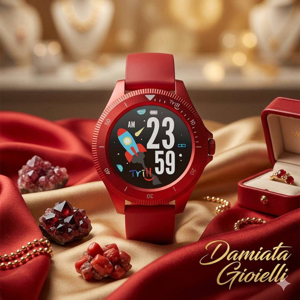 Smartwatch Techmade bambino Trill in acciaio TM-TRILL-RED