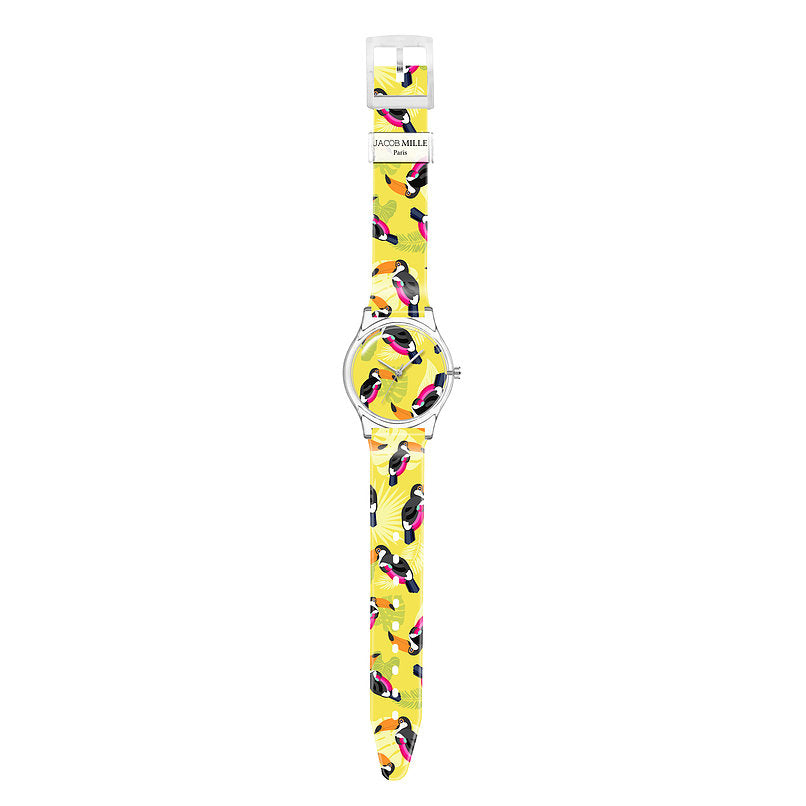 Orologio solo tempo donna Jacob Mille Tropical in silicone