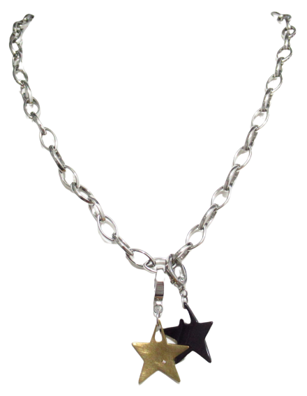 Collana Comete donna in acciaio bicolore UGLM117