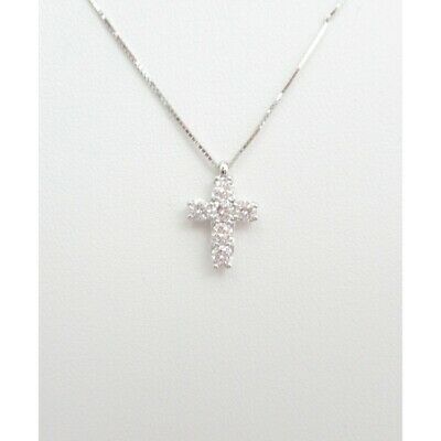 Collana croce donna Recarlo in oro bianco e diamanti XD006/055TR
