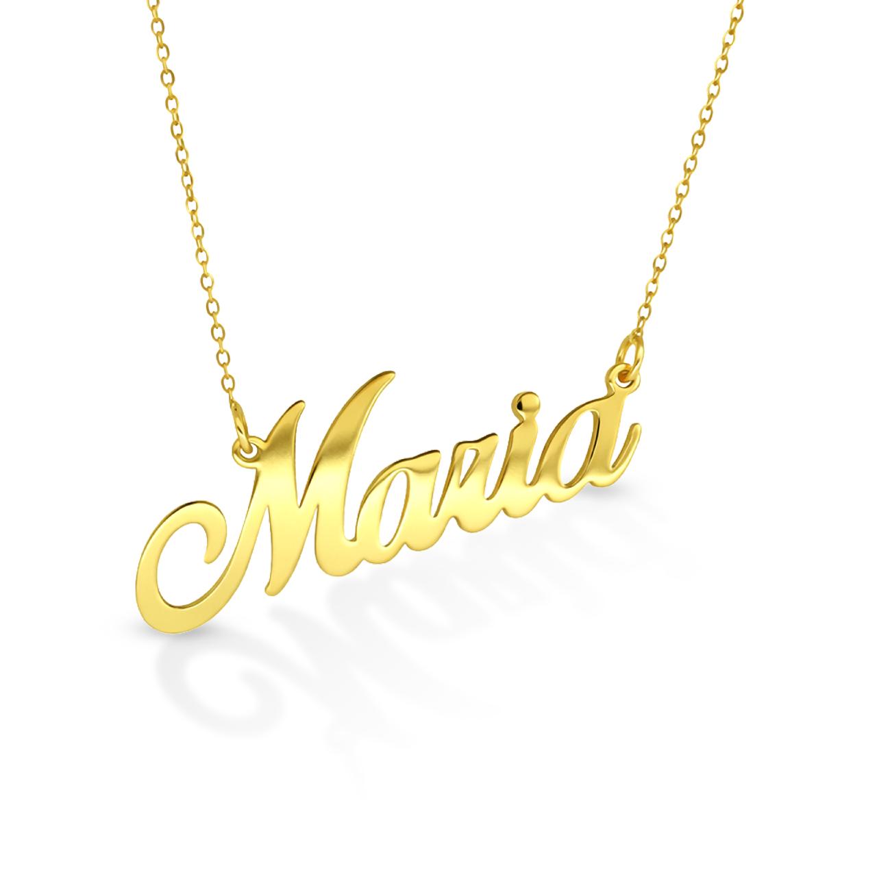 Girocollo con nome MARIA donna IGOLD in oro giallo ref. Z002OU