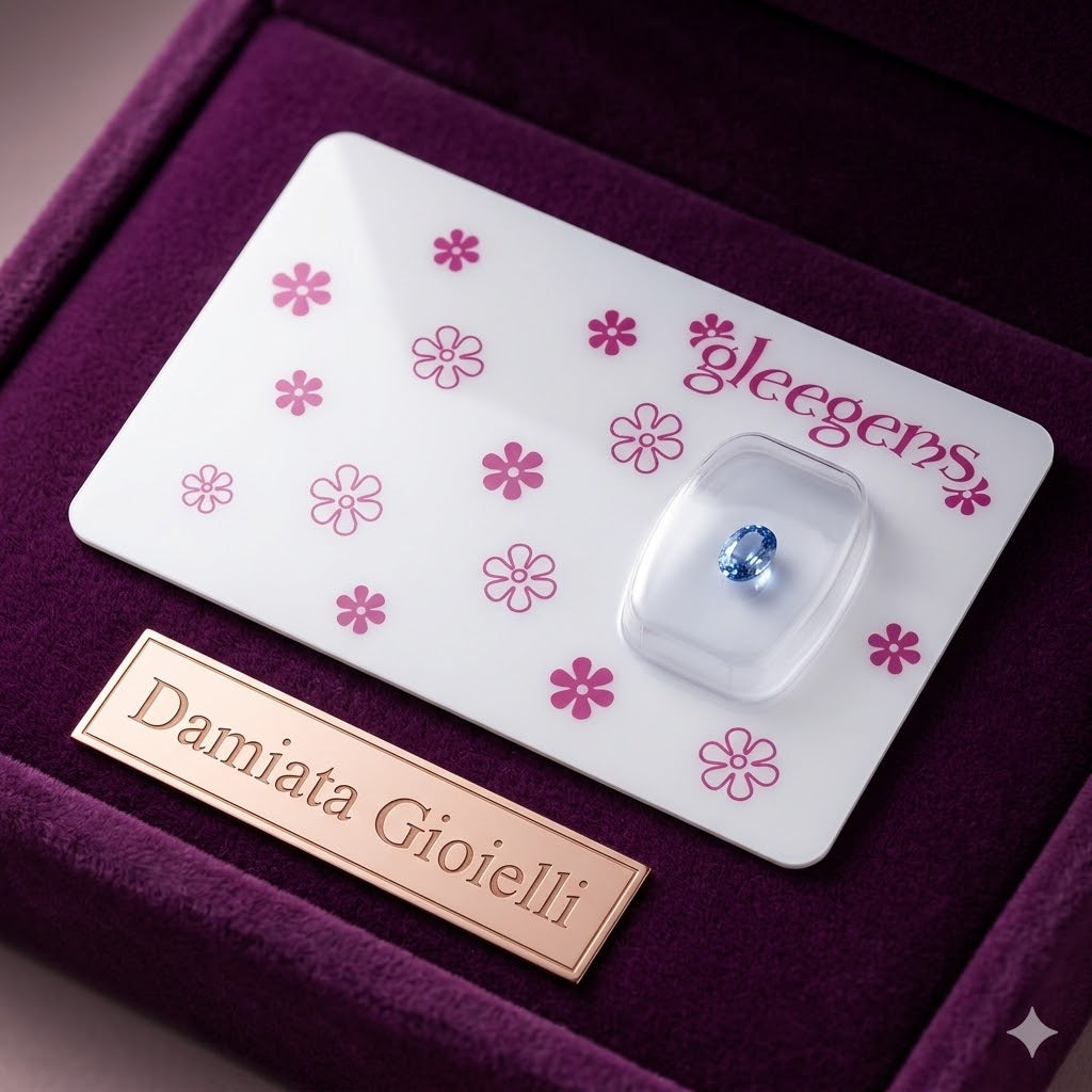 Zaffiro unisex Gleegems in blister da 0,36 carati ref. ZAF036