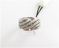 Anello fantasia donna Recarlo in oro bianco e diamanti ZD484/B