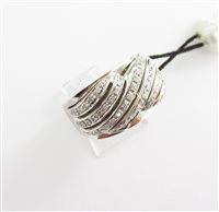 Anello fantasia donna Recarlo in oro bianco e diamanti ZD484/B