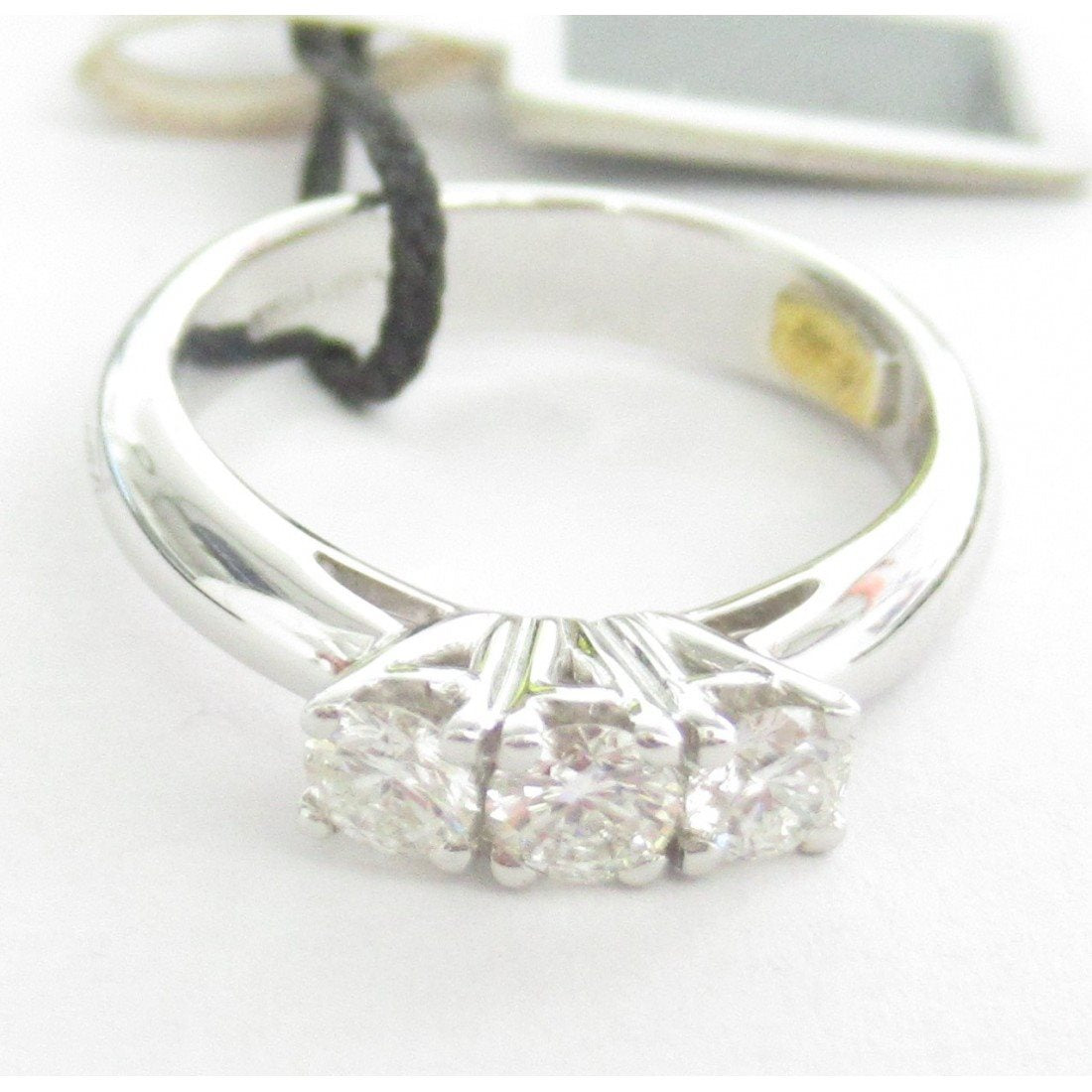 Anello trilogy donna Recarlo in oro bianco e diamanti ZH015/B