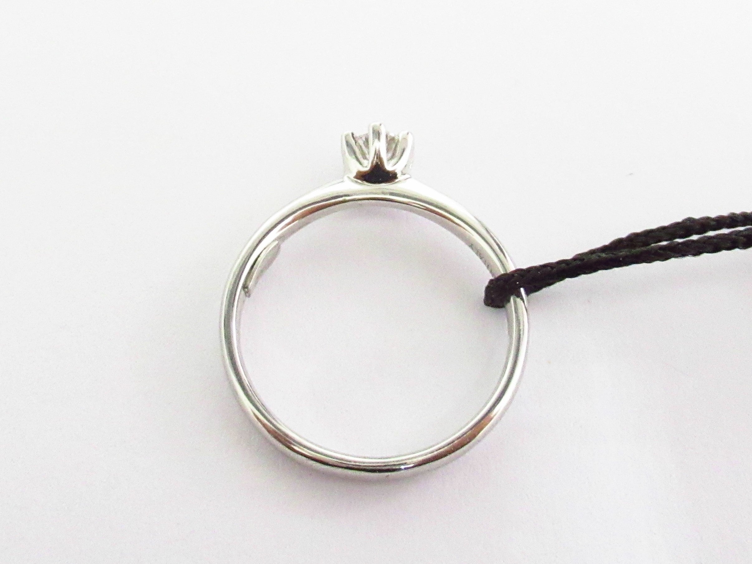 Anello solitario donna Recarlo in oro bianco e diamante ZS105/020