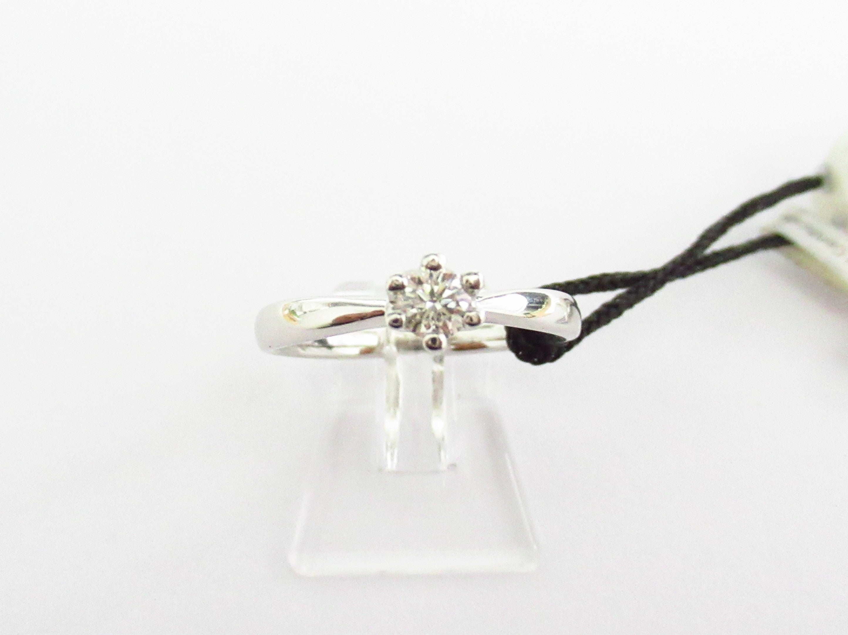 Anello solitario donna Recarlo in oro bianco e diamante ZS105/020