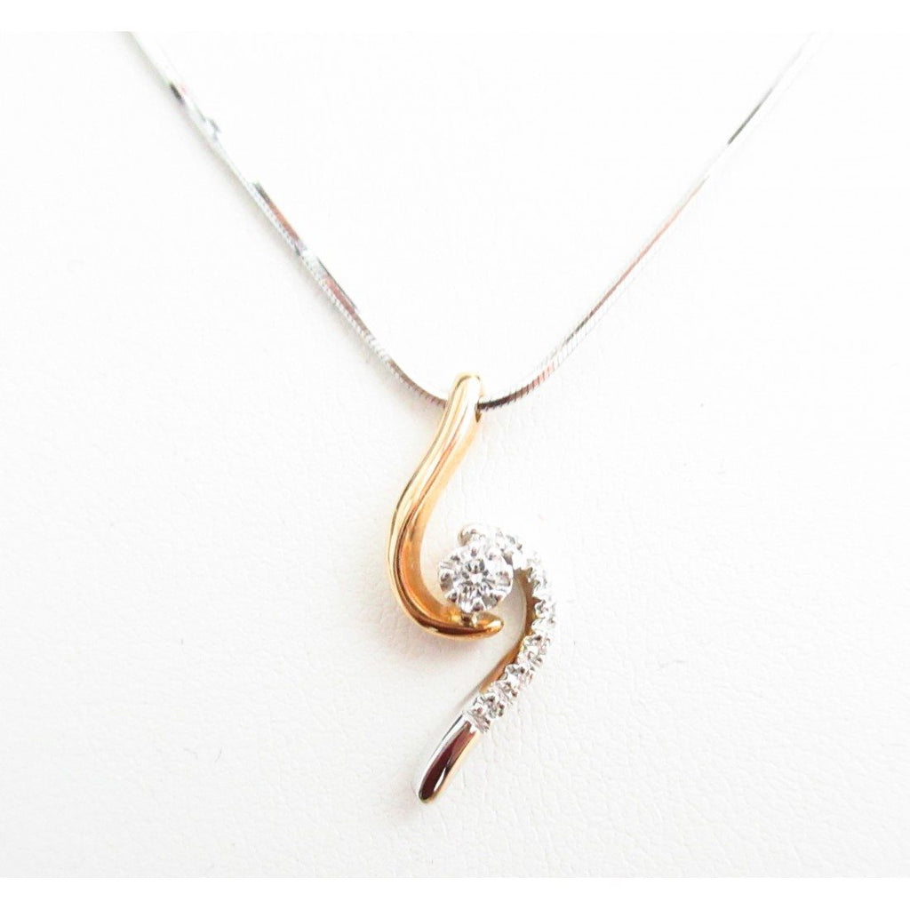 Collana fantasia donna Recarlo in oro bianco e rosè con diamanti ZS275/BR