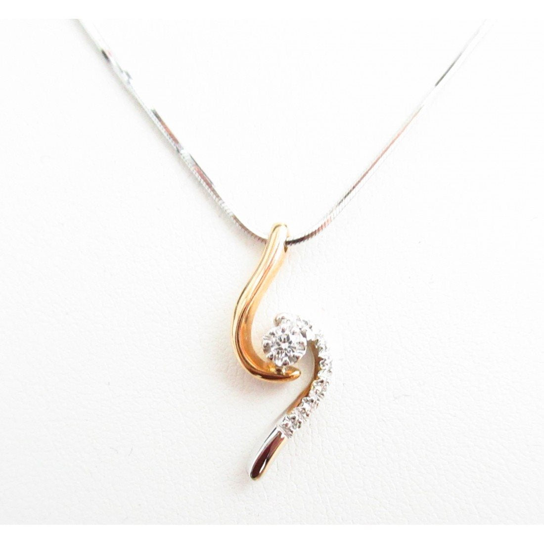 Collana fantasia donna Recarlo in oro bianco e rosè con diamanti ZS275/BR