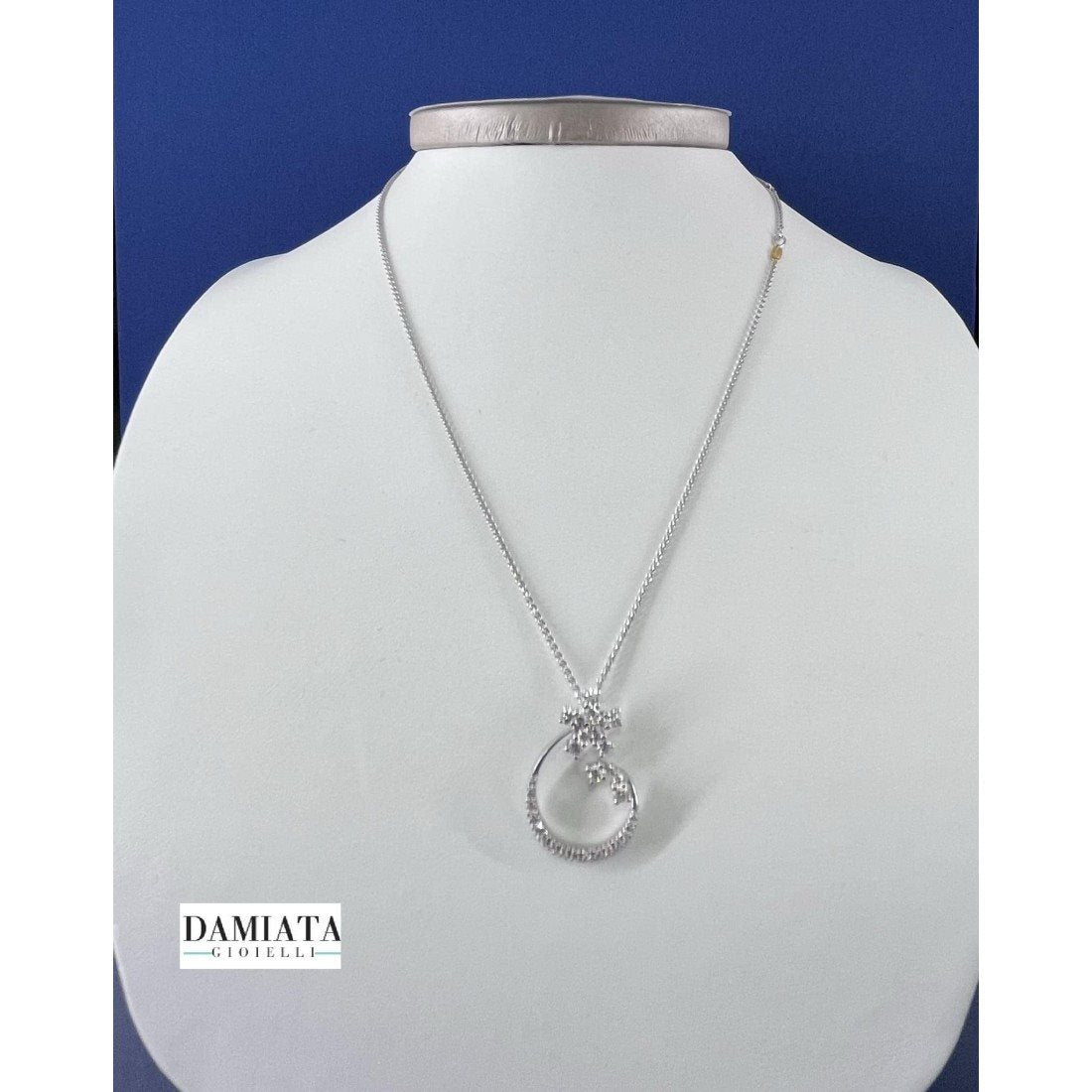 Collana fantasia donna Recarlo in oro bianco e diamanti ZT147/BTR