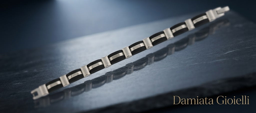 Bracciale uomo 1ONE in acciaio bicolore ref. A0191