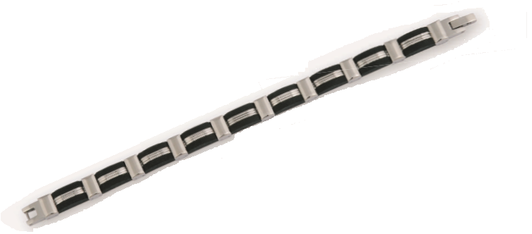 Bracciale uomo 1ONE in acciaio bicolore A0191