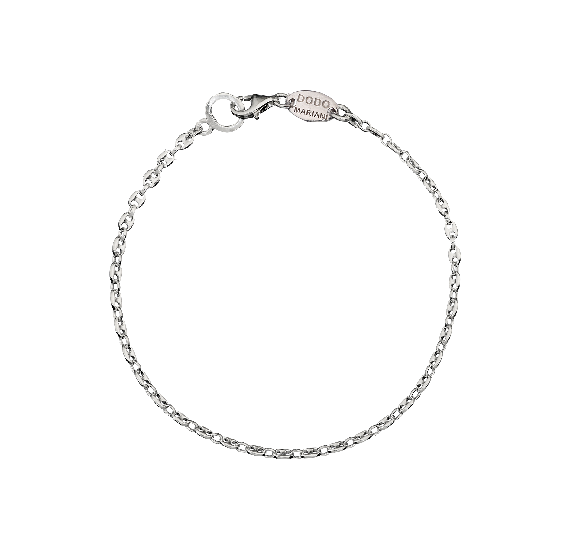 Bracciale uomo Dodo Mariani in argento, lunghezza 21 cm. A154/21