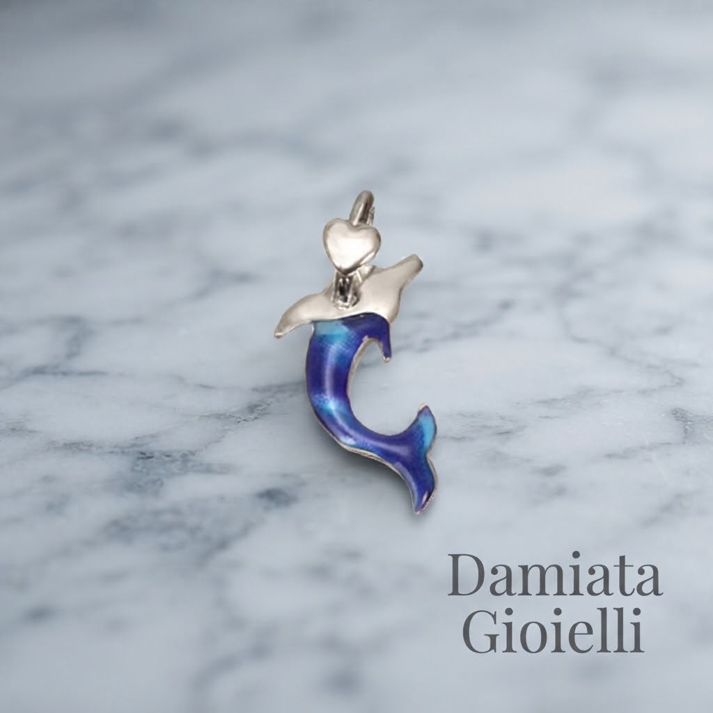 Charm donna Edoardo Mariani in argento raffigurante un delfino ref. A170D