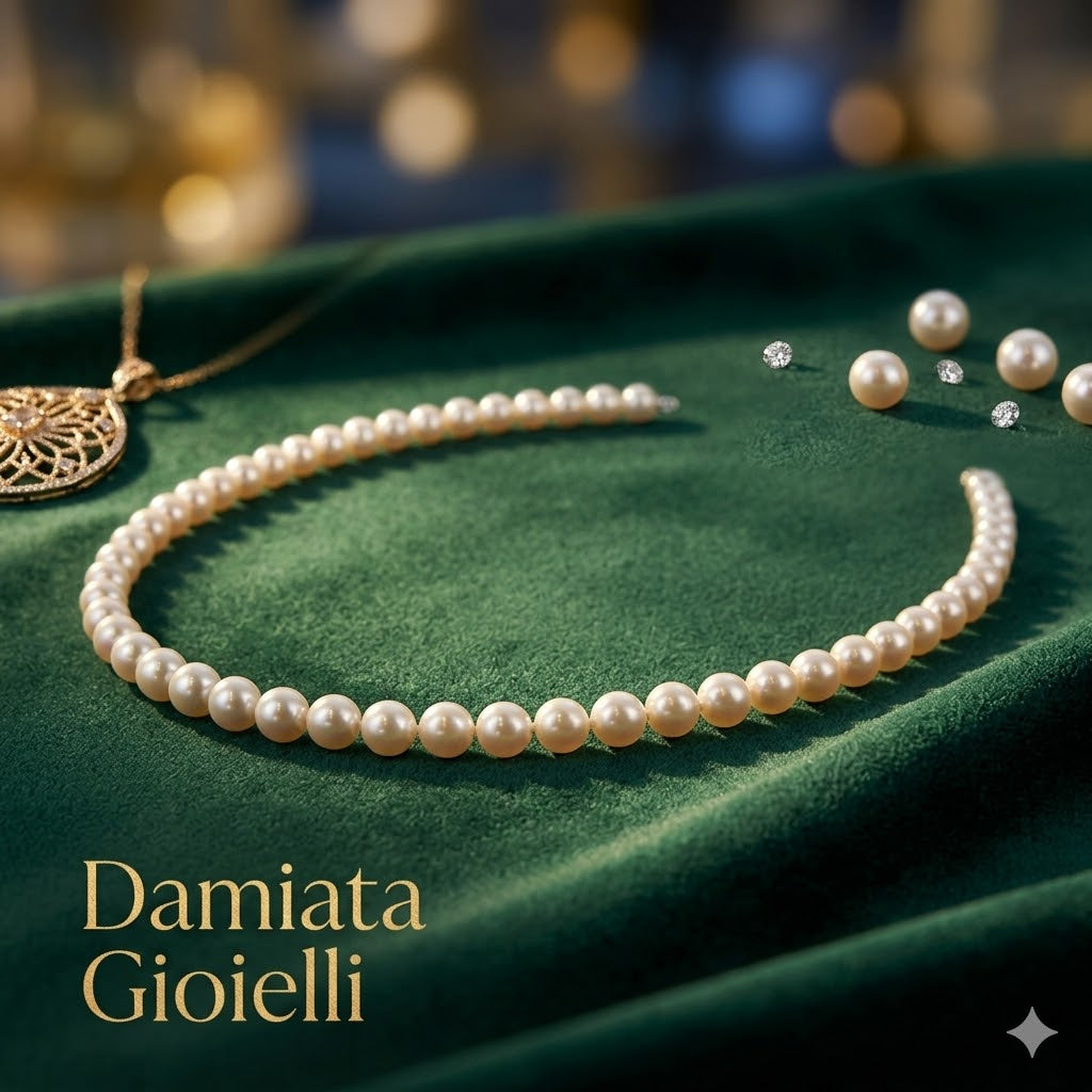 Collana donna Nimei filo di perle d'acqua salata AKOYA 1NAN885-40NL000